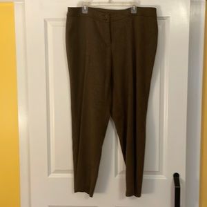 Coldwater Creek brown herringbone pants